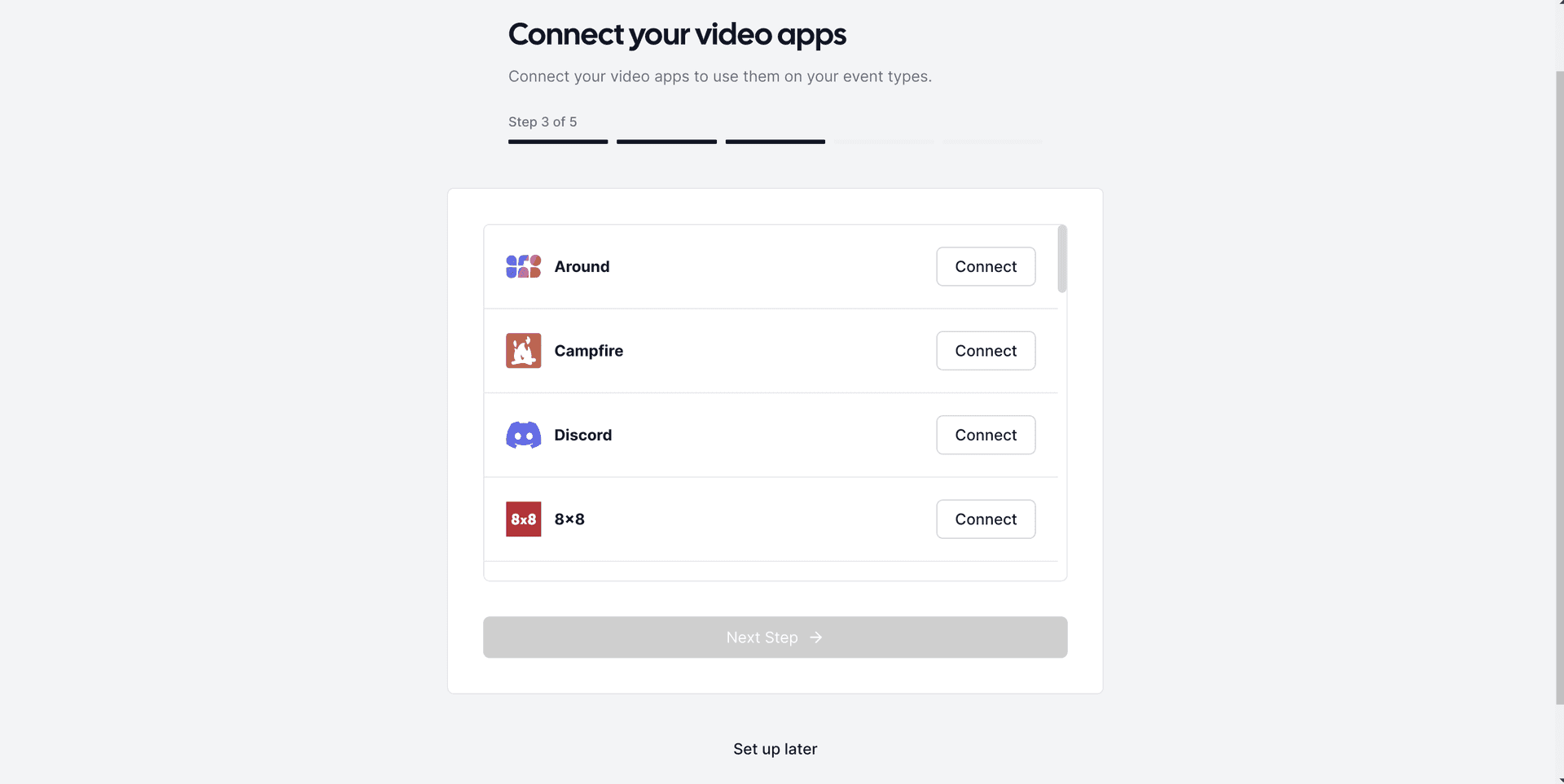 Cal.com skip video apps