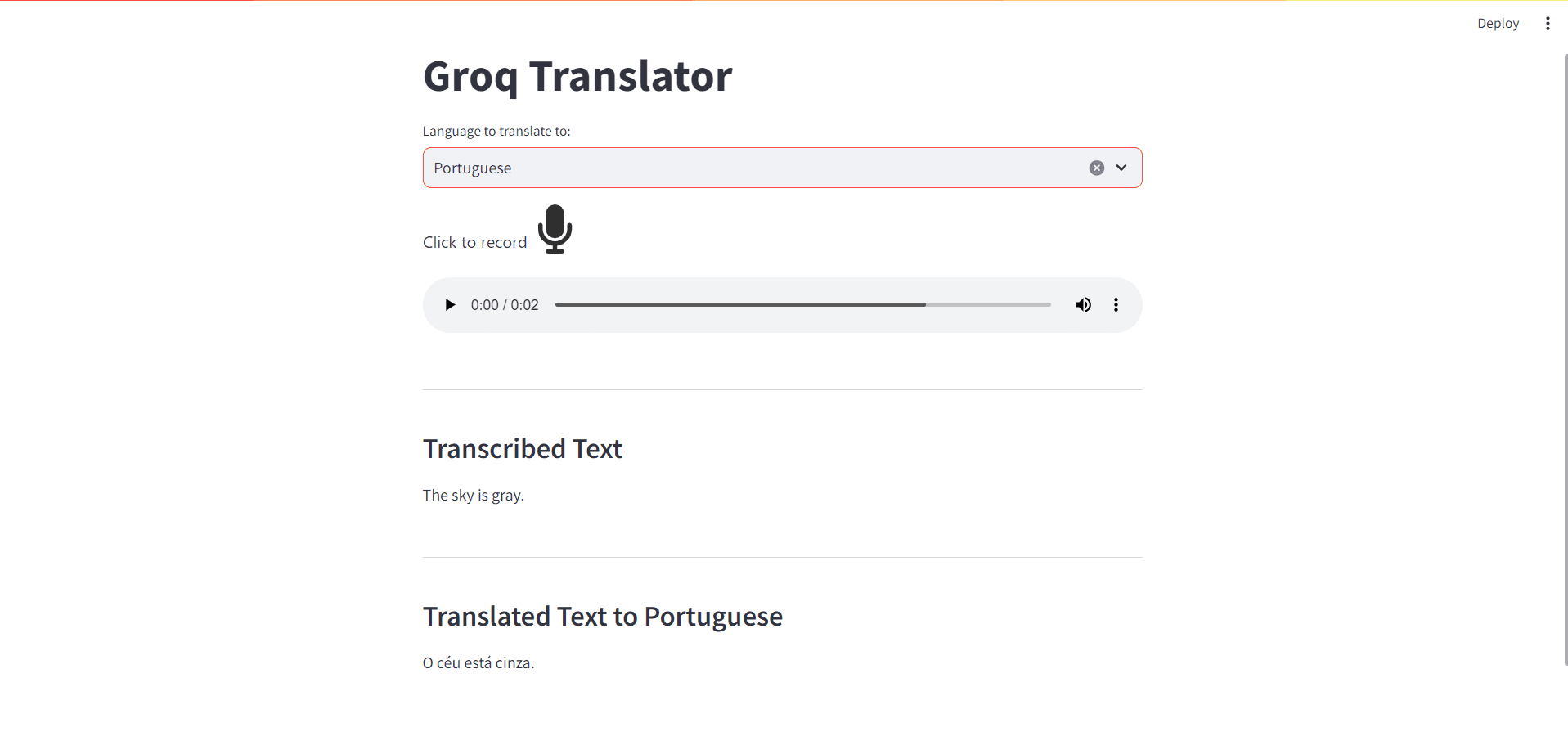 translated text